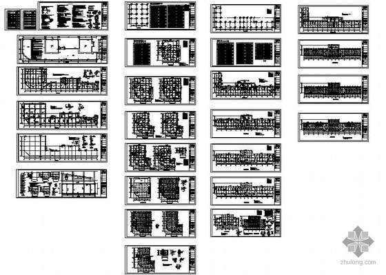 办公楼建筑建构图资料下载-某商业框架办公楼结构图