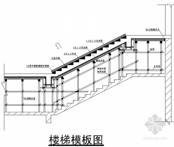 梁板柱模板图资料下载-住宅楼清水模板施工技术交底（梁板、柱、墙、楼梯）