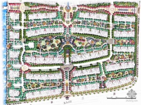 高档小区建筑施工方案资料下载-上海某高档小区景观方案