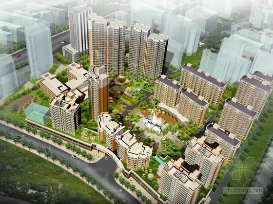 高档小区设计ppt资料下载-[杭州]高档小区景观设计方案