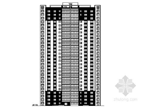 九年义务制学校CAD总图资料下载-[西安市]某制管厂家属区改造10号住宅楼建筑施工图