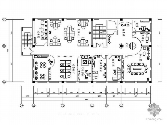 设计公司办公空间平面资料下载-设计公司办公空间装饰图