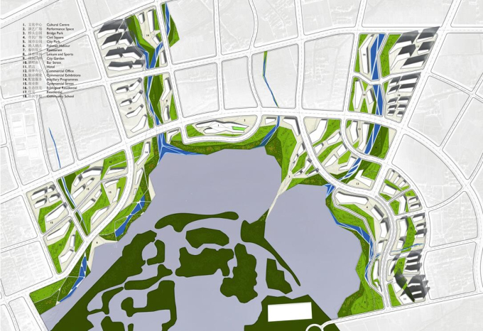 [悉地国际]湿地公园景观规划设计-总平面图
