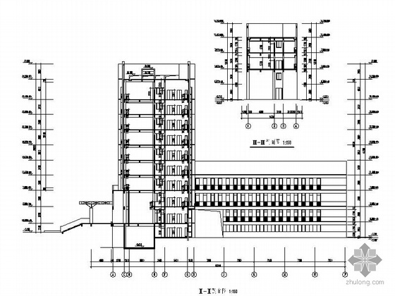 [安徽]某县公安局九层科技大楼建筑施工图- 