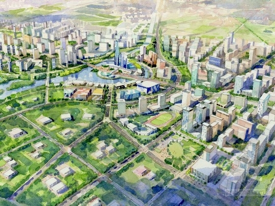 生态型公室设计方案资料下载-[北京]生态型城市核心地块规划设计方案文本