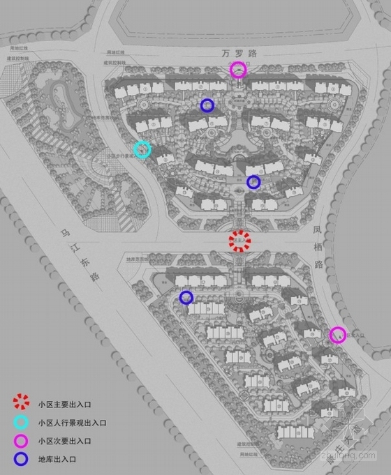 [安徽]大型住宅区规划及单体设计方案文本-分析图