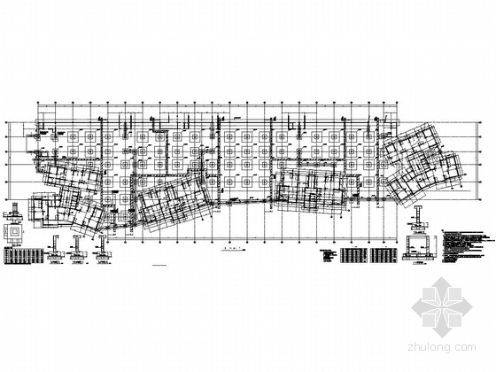 地下车库层平面图资料下载-[北京]地下一层框架结构地下车库结构施工图
