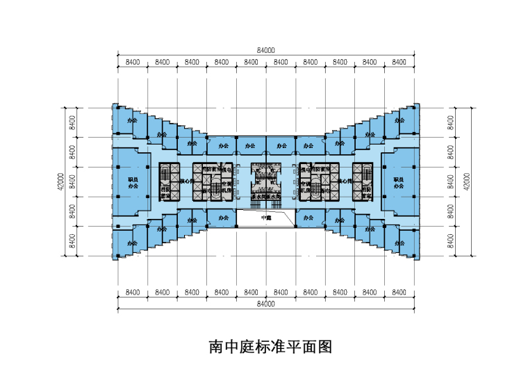 [甘肃]兰州行政中心建筑设计方案文本（CAD+SU+文本）-06标准层