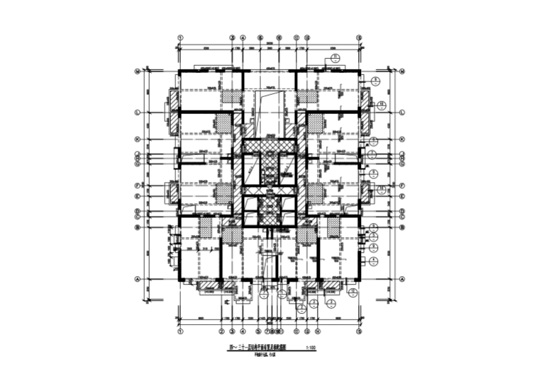 18层商住楼cad施工图资料下载-地上44层地下2层剪力墙结构商住楼结构施工图（CAD、41张）