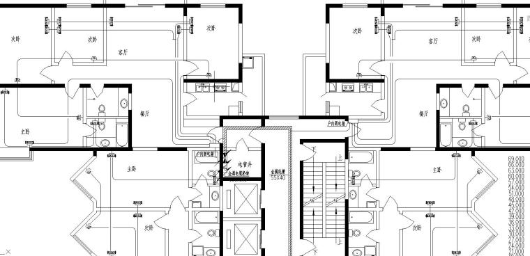 高层住宅楼cad图纸资料下载-某高层住宅全套电气图纸