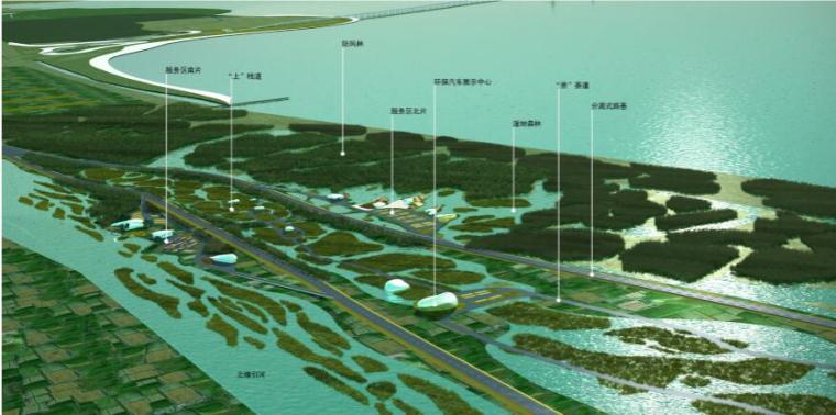 生态岛方案资料下载-[上海]上海市崇启通道生态景观规划（自然，生态）