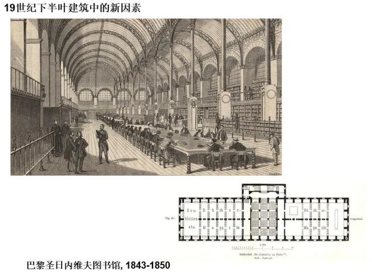 某高校外国建筑史[19世纪下半叶的探索]（共130页）-巴黎圣日内维夫图书馆