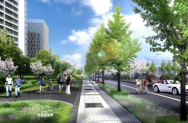 道路海绵设计资料下载-[四川]“海绵城市”生态道路景观专项规划设计方案