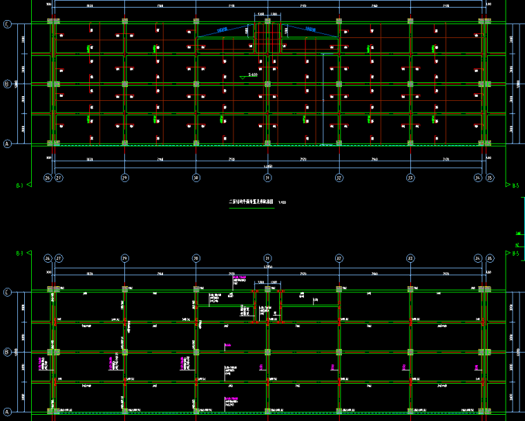 双跨气楼钢结构厂房资料下载-成都闽盛钢结构厂房施工图CAD