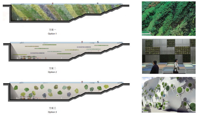 [广东]简约生态城市中心商业广场景观设计方案-垂直绿化设计详图