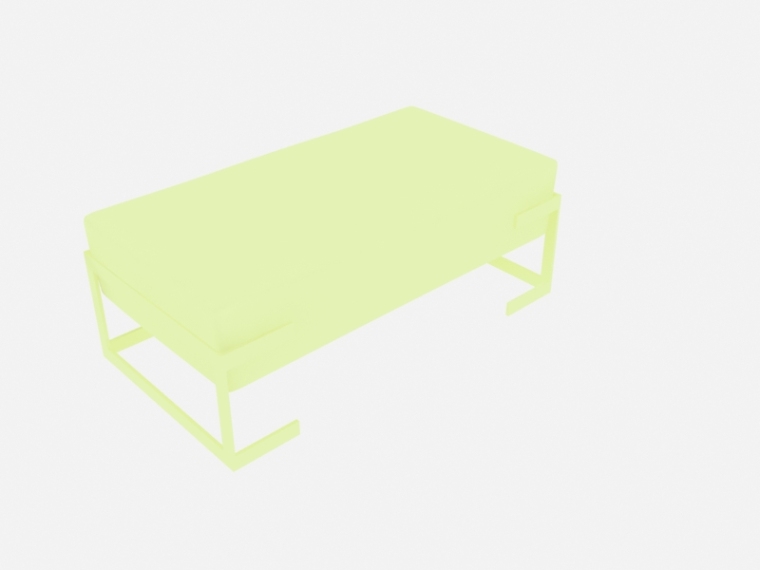 餐厅沙发草图大师模型资料下载-简单沙发3D模型下载