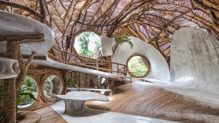 水泥和木材结合出奇妙的空间结构 — 图卢姆树屋美术馆-1525446966817633.jpg