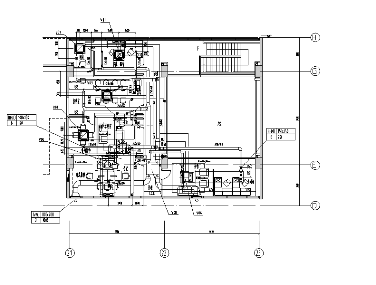 商场购物中心CAD资料下载-上海国际设计中心暖通系统竣工图（CAD，45张）