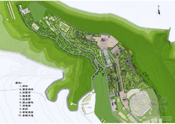 苏州狮山公园分析资料下载-兰山公园规划设计