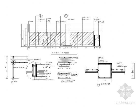 办公室玻璃隔断节点图下载资料下载-办公室玻璃隔断详图Ⅱ