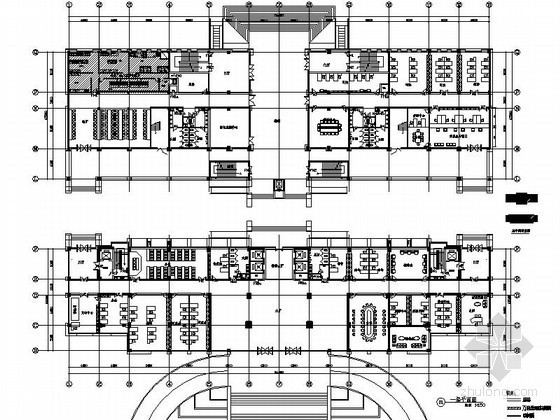 企业孵化办公设计资料下载-[江苏]某企业孵化园办公大楼室内施工图