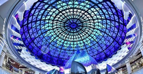 德国柏林中央站资料下载-亚洲最美地铁站美丽“穹顶造型”--武汉中央商务区地铁站