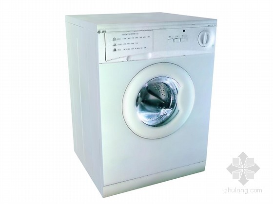 滚筒洗衣机su资料下载-时尚滚筒洗衣机3D模型下载