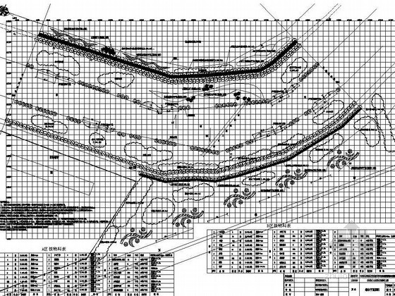 挖沟槽土方量表资料下载-大庆市某湖区段绿化工程施工图全套