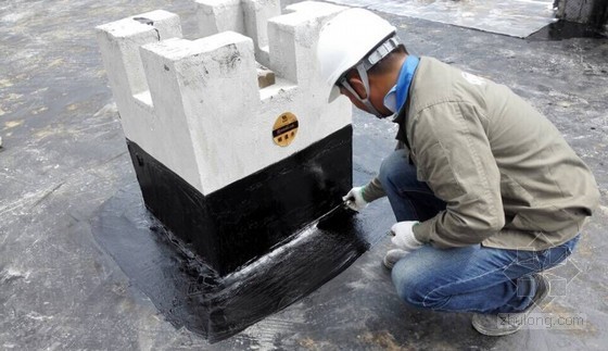 建筑工程屋面及地下室顶板细部节点做法-烟道井施工现场照片