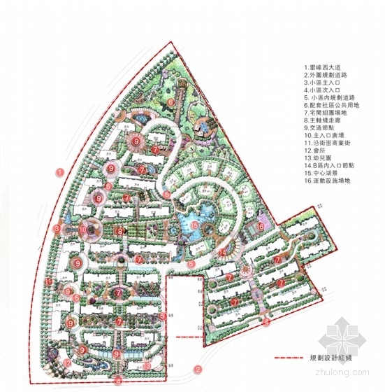 湖南长沙绿化专项设计资料下载-[湖南长沙]花园住宅区环境景观概念规划设计方案