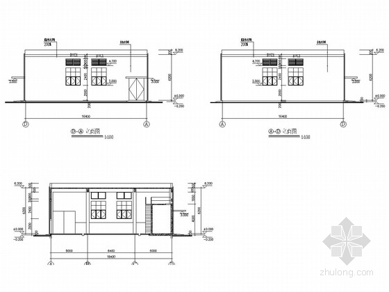 天子岭垃圾填埋资料下载-垃圾填埋场反渗透车间建筑结构图