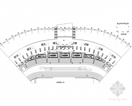 [西藏]群众文化体育中心体育场电气全套施工图（甲级院设计）-动力平面图(局部) 