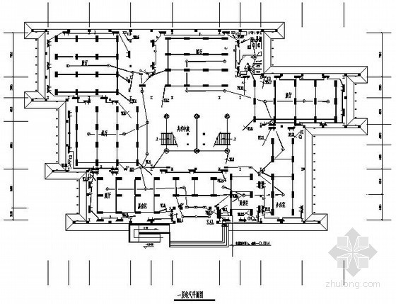 革命纪念馆建筑资料下载-甘肃某革命纪念馆电气设计图