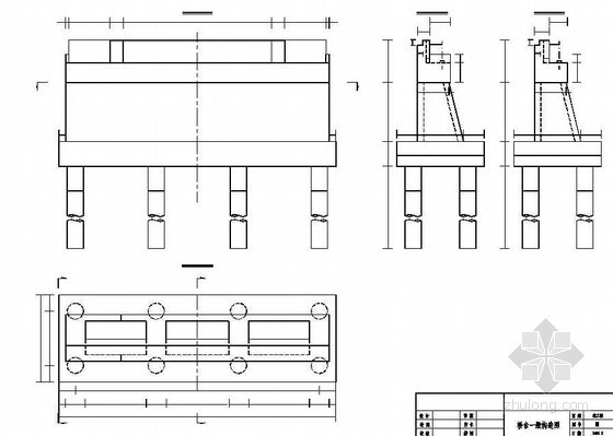 系杆拱桥支架现浇结构资料下载-系杆拱桥下部桥台一般构造节点详图设计