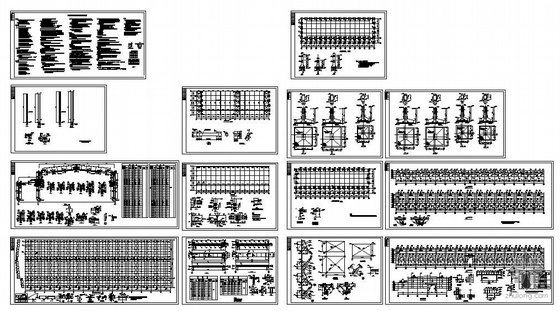 24单层单跨厂房资料下载-某24米跨单层门式刚架厂房结构图