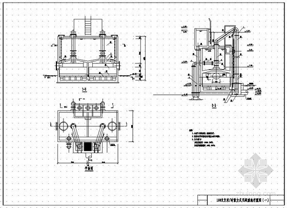 虹吸滤池cad图资料下载-160立方米/时重力式无阀滤池