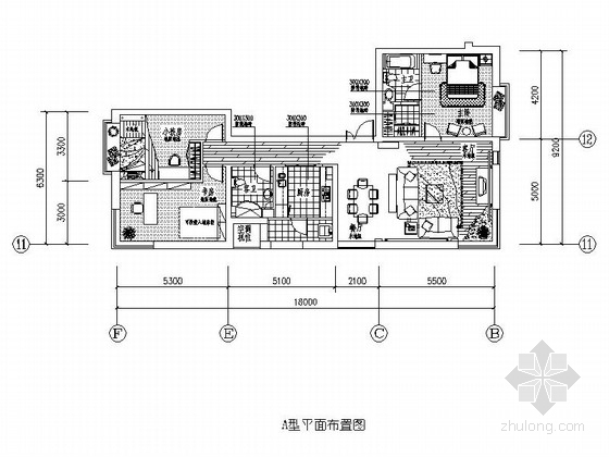 身公寓CAD图资料下载-[沈阳]精品住宅公寓全套样板间室内装修图
