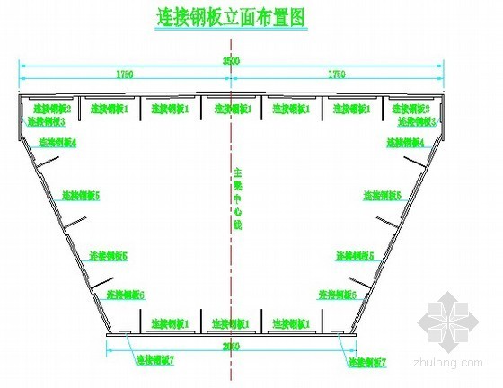 人行天桥桥墩设计资料下载-45m跨径简支钢箱梁人行天桥整体设计图纸（含计算书）