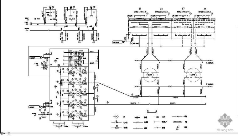 冷却循环水泵房图资料下载-某电厂循环水泵房图纸