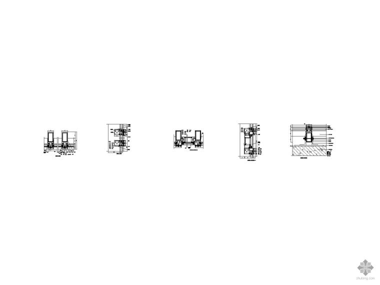 全明框玻璃幕墙竖剖节点图资料下载-明框玻璃幕墙节点图