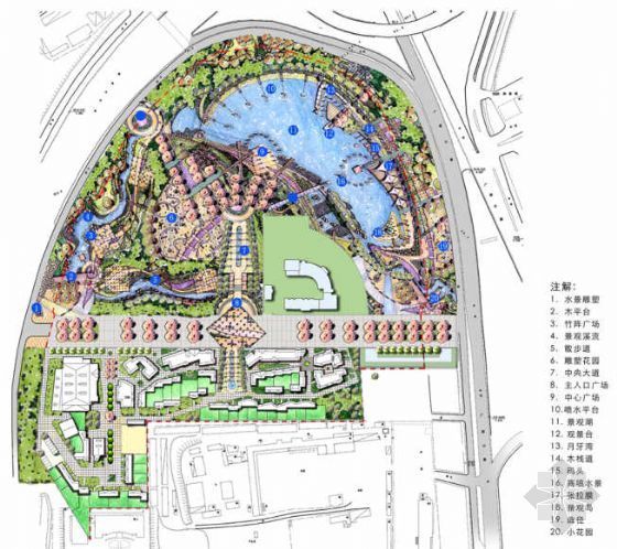 广场景观概念性方案资料下载-深圳公园景观概念性设计方案