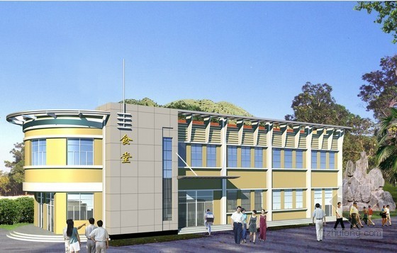 两层学生食堂建筑资料下载-[毕业答辩]广东某中学学生食堂工程预算（29页）