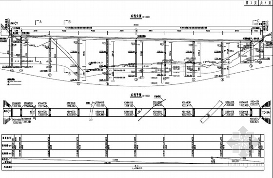 300米简支梁桥资料下载-[陕西]2015年设计预应力组合箱梁桥施工图110张（含通用图 公用构造图）