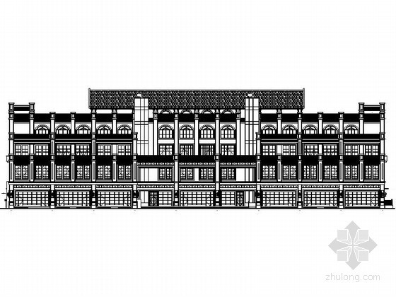 重庆某商业广场资料下载-[重庆]某商业广场四层欧式商业用房建筑施工图（3号楼）