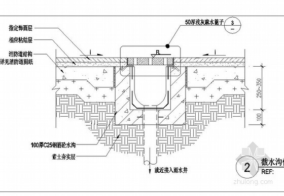 隧道混凝土截水沟施工方案资料下载-截水沟施工做法详图