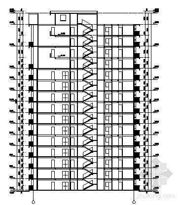 某十五层塔式高层住宅楼建筑方案图-2