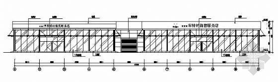 光伏支架结构设计图纸资料下载-某汽车店的结构设计图纸
