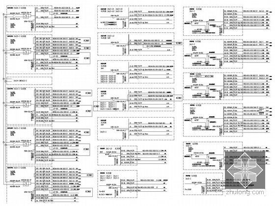 [武汉]大型多层办公楼全套电气施工图纸118张（机房工程）-配电箱系统图