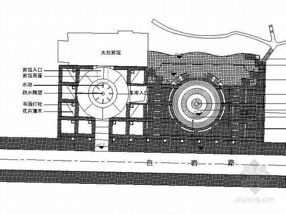 上海繁华地段空间资料下载-[重庆]某区域公共空间地段施工图设计
