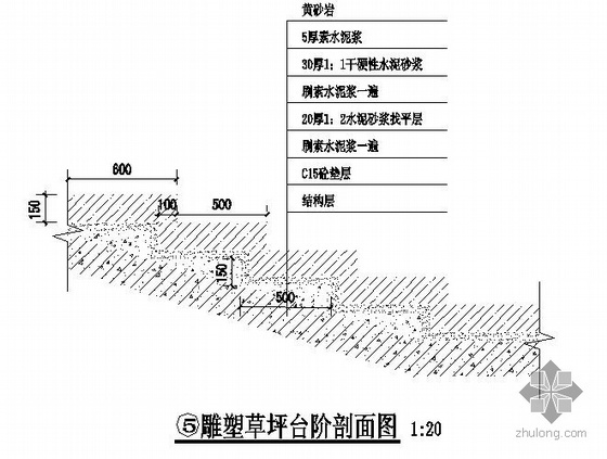 重庆居住区组团绿地景观施工图- 